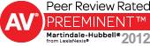 Martindale-Hubbell featured AV Peer Review Rated Lawyer